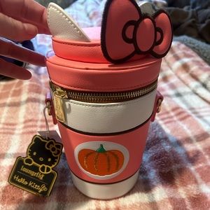 Loungefly Hello Kitty Pumpkin Spice Coffee NWT